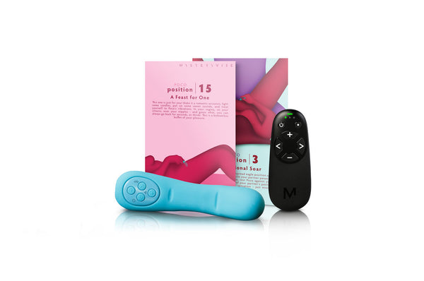 Everything you need for a not-so-quiet night in: the revolutionary compact targeted G-Spot vibrator, Poco, with the beautiful Playcards and Remote.