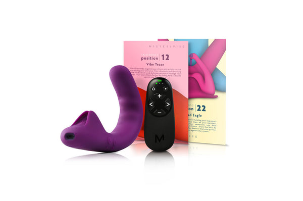 Everything you need for a not-so-quiet night in: the revolutionary adaptable vibrators: Crescendo 2, the beautiful Playcards and Remote.