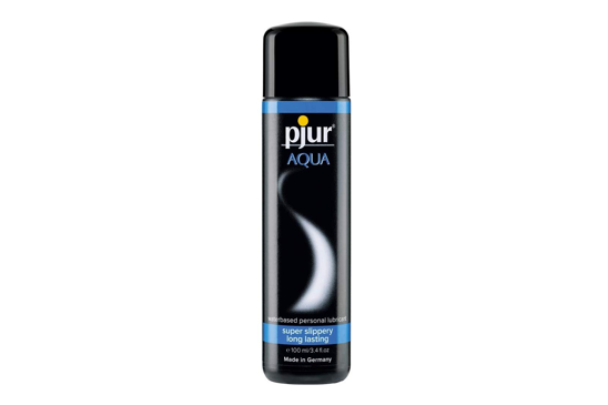 Pjur Lube: One of the longest lasting water-based lubricant for moisturizing and lubricating. Latex safe, fragrance free, east-to-clean.